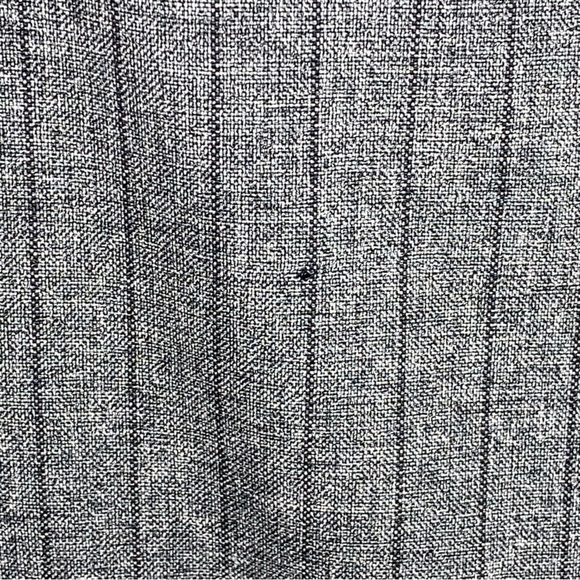 Vintage Size 12 Sag Harbor Grey Striped Vest Button Up Academia Goth Vneck - Picture 14 of 14